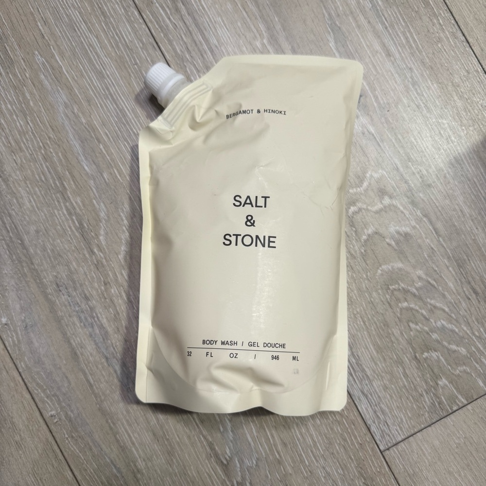 Salt & Stone Refillable Body Wash and Bergamot & Hinoki 32 Fl Oz